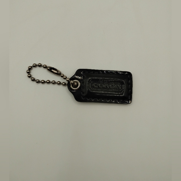 Coach Accessories - Coach Black Patent Leather Key Holder